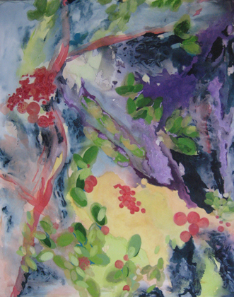 Bacteria painting by Andrea Soler